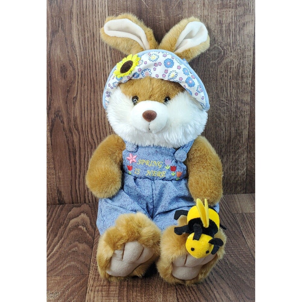 Rabbit Bunny Spring Is Here with Bee 19" Plush Goffa